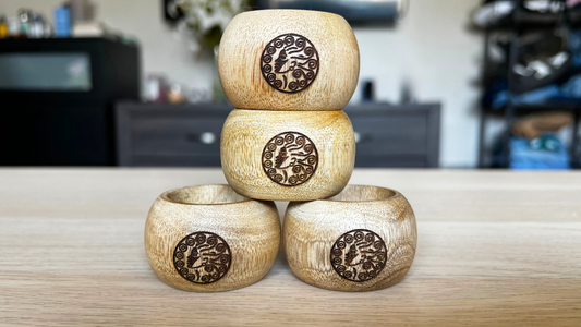 Wood Loc Ball -Mocha ( Size Medium )